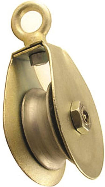 Fehr SM-2 Rope Pulley, 7/8 in Rope, 2000 lb Working Load, 1 in Sheave, Galvanized
