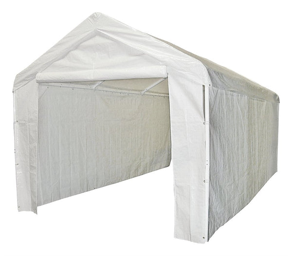 Seasonal Trends 12000211010 Sidewall/Enclosure Kit, 10 ft W Exterior, 20 ft D Exterior, 6 ft H Exterior, Rectangle, White