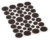 Shepherd Hardware 9425 Furniture Pad, Felt Cloth, Brown, Round