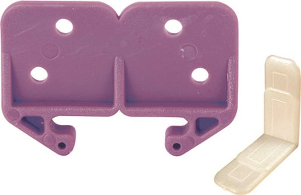 Prime-Line R 7130 Drawer Track Guide Kit, Plastic, Purple