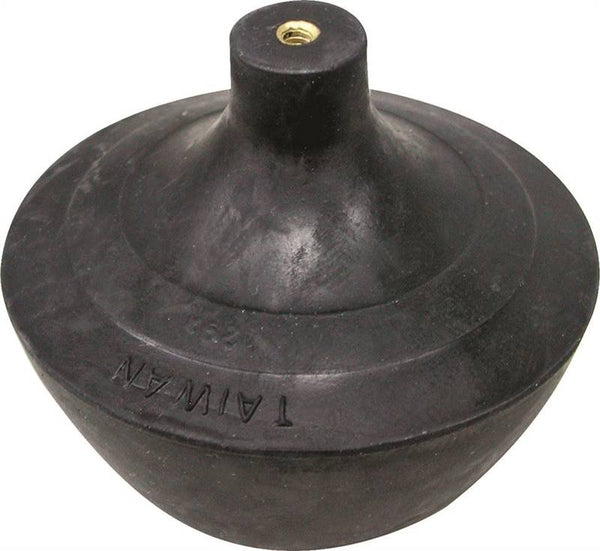 ProSource PMB-198 Toilet Tank Ball, #6-32UNC Rod, Rubber, Black