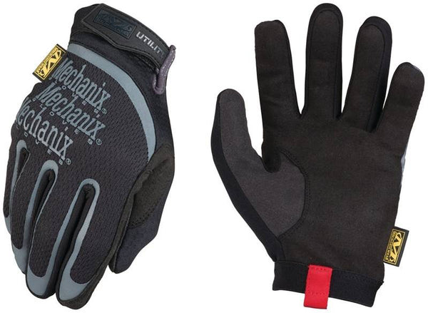 MECHANIX WEAR H15-05-008 Breathable, Tricot Work Gloves, Men's, S, 8 in L, Reinforced Thumb, Hook-and-Loop Cuff, Black