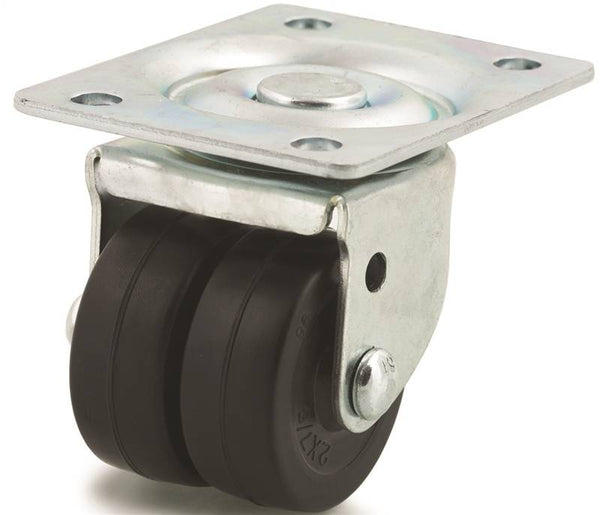 DH CASTERS C-B22034P1HR Swivel Machine Caster, 2 in Dia Wheel, 13/16 in W Wheel, Hard Rubber Wheel, 200 lb