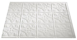 Fasade Traditional PB5001 Wall Tile, 18 in L Tile, 24 in W Tile, Matte White