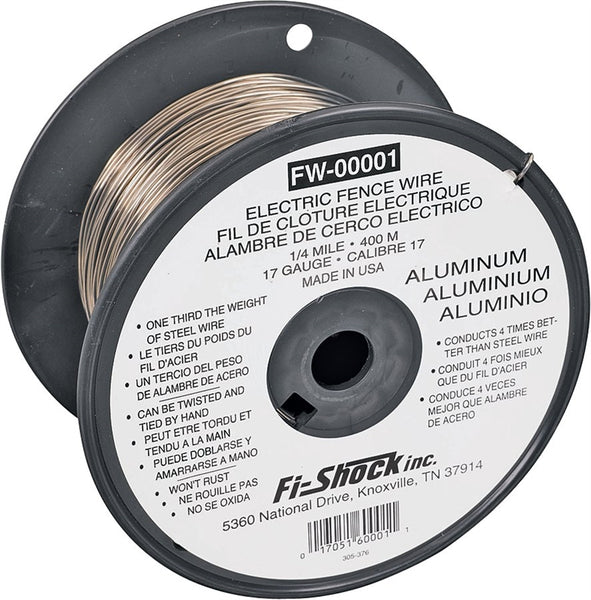 Zareba Fi-Shock FW-00001T Fence Wire, 17 ga Wire, Aluminum Conductor, 1/4 mile L