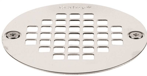 Oatey 42358 Screw-Tite Strainer, Stainless Steel, For: 4 in Snap in Drains and 2 in or 3 in General-Purpose Drains
