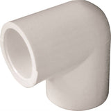 LASCO 406005BC Pipe Elbow, 1/2 in, Slip, 90 deg Angle, PVC, White, SCH 40 Schedule