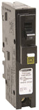 Square D HOM115PCAFIC Circuit Breaker, CAFCI, Mini, 15 A, 1 -Pole, 120 V, Plug Mounting