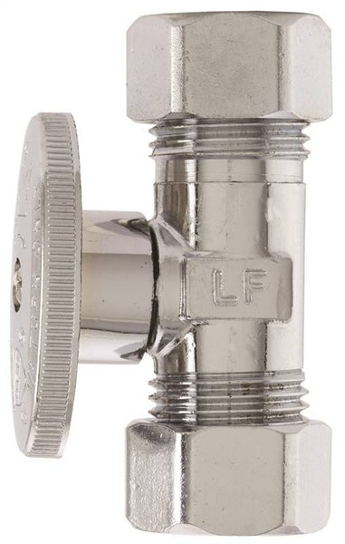 Plumb Pak PP2042PCLF Shut-Off Valve, 5/8 x 7/16 in Connection, Compression