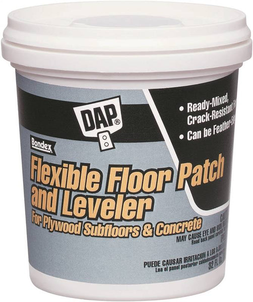 DAP Bondex 59184 Floor Leveler and Patch, Gray, 1 qt Tub