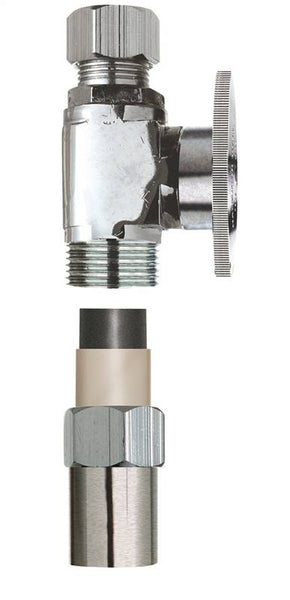 Plumb Pak PP32-2PCLF Transition Valve, 1/2 x 3/8 in Connection, CPVC x Tube, CPVC Body