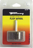 Forney 71688 Flap Wheel, 2 in Dia, 1 in Thick, 1/4 in Arbor, 60 Grit, Aluminum Oxide Abrasive