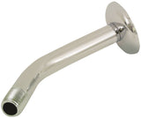 Boston Harbor B1140CP Shower Arm with Flange, 1/2-14 NPT in Connection, Threaded, 7 in L, Plastic