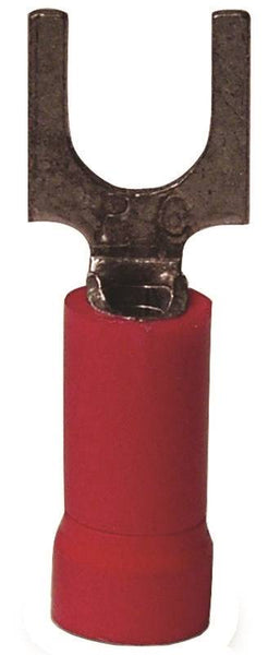 GB 20-111 Spade Terminal, 600 V, 22 to 18 AWG Wire, #4 to 6 Stud, Vinyl Insulation, Red