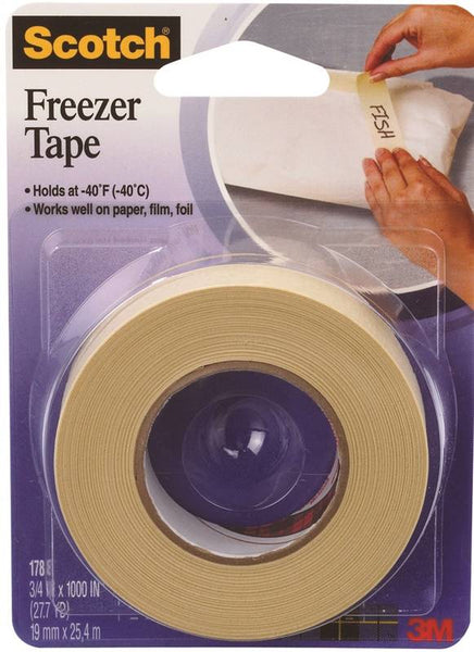 Scotch 178 Freezer Tape, Tan/Transparent