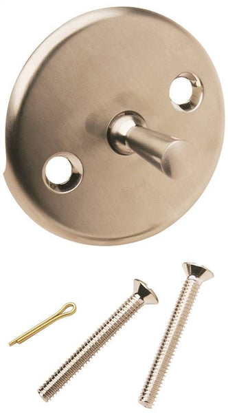 Plumb Pak PP826-1BN Tub Face Plate, Brushed Nickel, For: Bath Drains