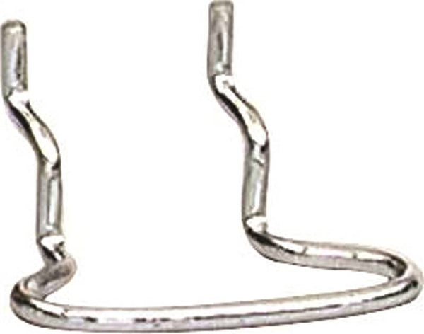 CRAWFORD 18613 Peg Hook, Steel, Silver, Zinc
