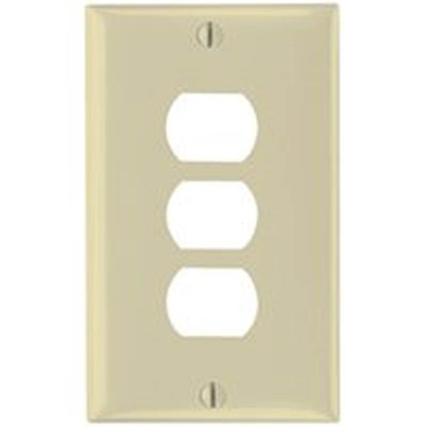 Legrand K3I Wallplate, 4-1/2 in L, 2-3/4 in W, 1 -Gang, Thermoset, Ivory