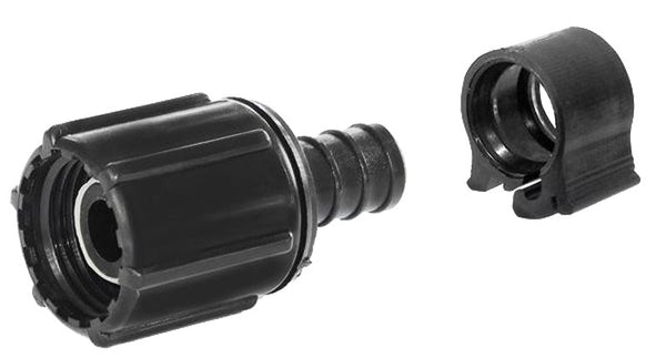 Flair-It PEXLOCK 30873 Swivel Pipe Adapter, 1/2 in, BSPT, Polysulfone, Black, 100 psi Pressure
