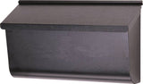 Gibraltar Mailboxes Woodlands L4010WB0 Mailbox, 450 cu-in Capacity, Galvanized Steel, Textured Powder-Coated, Black