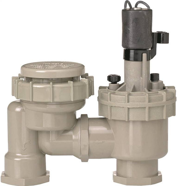 Lawn Genie L7010 Anti-Siphon Valve with Flow Control, 1 in, FNPT, 150 psi Pressure, 0.25 to 30 gpm, PVC Body