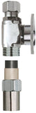 Plumb Pak PP20322LF Transition Valve, 1/2 x 3/8 in Connection, CPVC x Compression, Brass Body