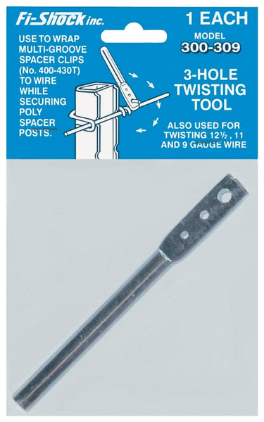 Zareba HTTT/300-309 Wire Twisting Tool, 3-Hole, High-Tensile, For: Up to 8 ga Wire