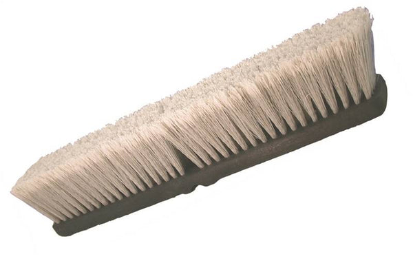 BIRDWELL 2019-12 Broom Head, Threaded, 3 in L Trim, Polypropylene/Polystyrene Bristle, Gray