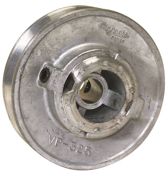 Dial 6124 Motor Pulley, 1/2 in Dia Bore, 3-1/4 in OD, Zinc