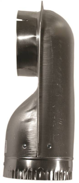 BUILDER'S BEST SAF-T-DUCT 010155 Offset Elbow, 4.2 in Connection, Male x Female Thread, Aluminum