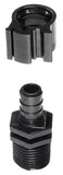 Flair-It PEXLOCK 30842 Pipe Adapter, 1/2 in, Male, Polysulfone, Black, 100 psi Pressure