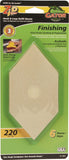 Gator Zip 7211 Refill Sheet, 6 in L, 3 in W, Extra Fine, 220 Grit, Aluminum Oxide Abrasive