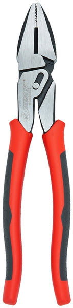 Crescent Pivot Pro Series CCA20509 Lineman's Plier, 9 in OAL, 1.3 in Jaw Opening, Red Handle, Dual Grip Handle