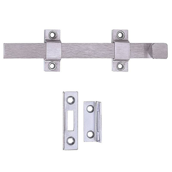 Tell Manufacturing DT100017 Strap Bolt, Steel, Satin Chrome