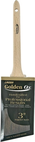 Linzer WC 2453-3 Paint Brush, 3 in W, 3 in L Bristle, Fine China Bristle, Sash Handle
