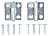 ProSource LR-047-PS Cabinet Hinge, Steel, Zinc, Fixed Pin, 180 deg Range of Motion, Full Mortise Mounting, 7 (Pair) lb