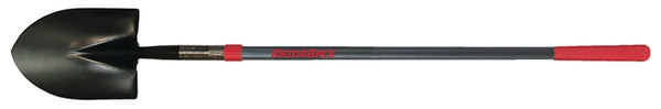 RAZOR-BACK 45013 Shovel with Steel Backbone, 8-5/8 in W Blade, Steel Blade, Fiberglass Handle, Cushion Grip Handle