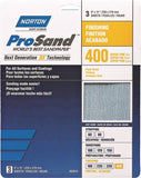 NORTON ProSand 07660768156 Sanding Sheet, 11 in L, 9 in W, Super Fine, 400 Grit, Aluminum Oxide Abrasive