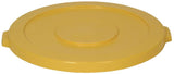 CONTINENTAL COMMERCIAL Huskee 3201YW Receptacle Lid, 32 gal, Plastic, Yellow, For: Huskee 3200 Container