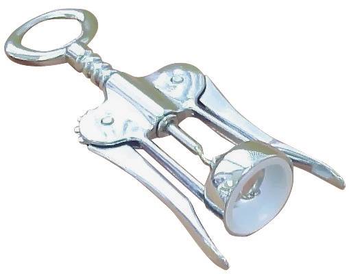 NORPRO FG2 Cork Puller, 7 in L, 2 in W, 1-1/4 in H, Steel, Chrome