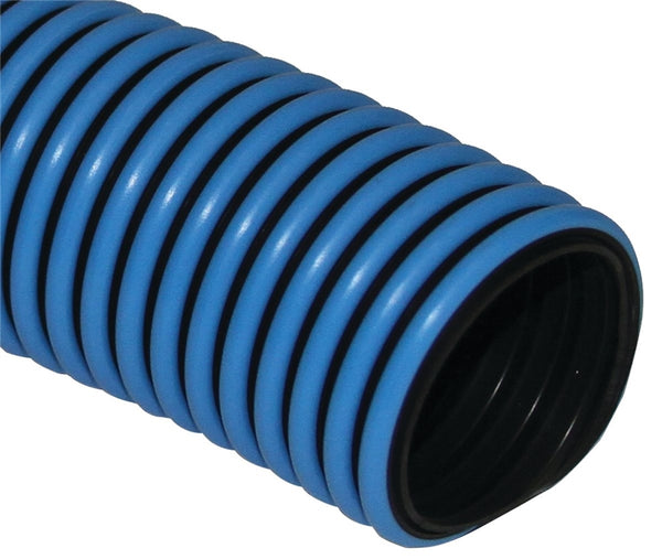 UDP T32005002/RPSR Pool Vacuum Hose, 1-1/2 in ID, 50 ft L, Polyethylene, Black/Blue