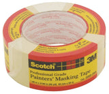 Scotch 2050-2 Masking Tape, 60.1 yd L, 2 in W, Paper Backing, Beige
