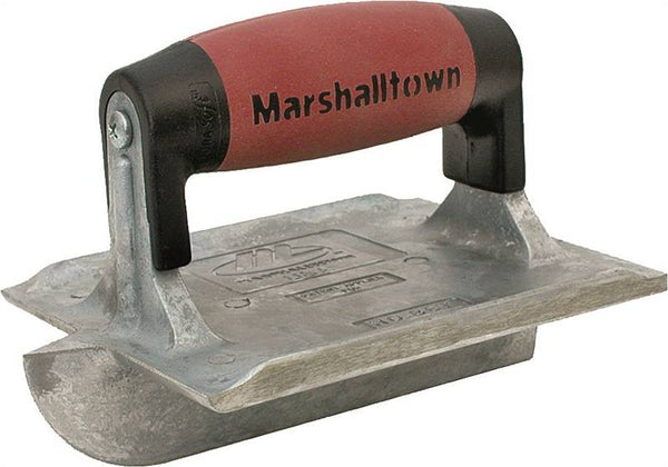 Marshalltown DuraSoft Series 834D Hand Groover, 6 in L Blade, 4-3/8 in W Blade, 1/4 in Radius, Zinc Blade