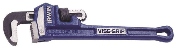 IRWIN 274101 Pipe Wrench, 1-1/2 in Jaw, 10 in L, Iron, I-Beam Handle