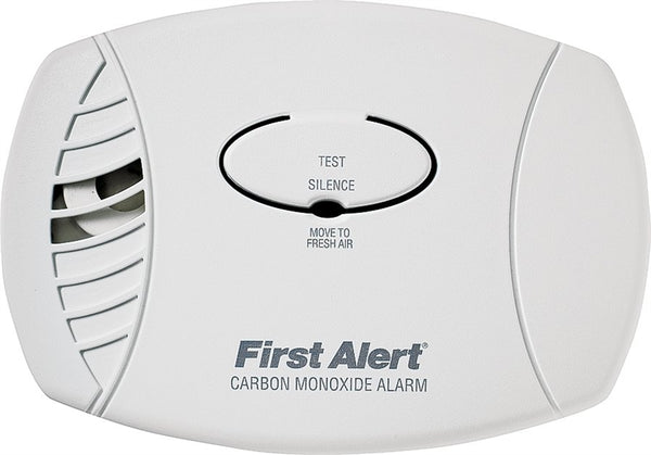 FIRST ALERT 1039730 Carbon Monoxide Alarm, 85 dB, Alarm: Audible Beep, Electrochemical Sensor, White