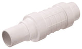 NDS Quik-Fix QF-1250 Pipe Repair Coupling, 1-1/4 in, Socket x Spigot, White, SCH 40 Schedule, 150 psi Pressure