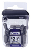 Vulcan 402741OR Screwdriver Bit, Hex Shank, S2 Chrome Molybdenum Steel