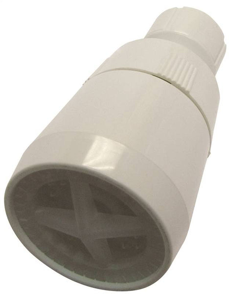Plumb Pak Economy Series PP825-15 Shower Head, 2 gpm, 1/2 in Connection, Plastic