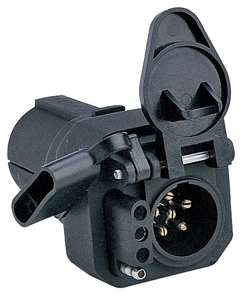 HOPKINS Multi-Tow 47565 Trailer Adapter, 6-Pole, Plastic Housing Material, Black