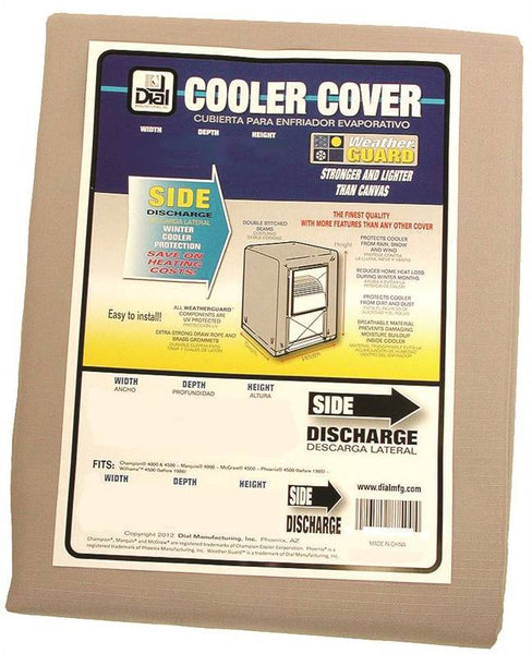 Dial 8761 Evaporative Cooler Cover, 37 in W, 37 in D, 45 in H, Polyester